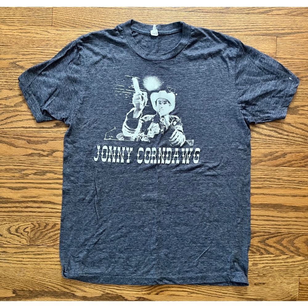 Jonny Corndawg Graphic T-Shirt Mens Medium GLOW IN THE DARK Alt-Country Band Tee
